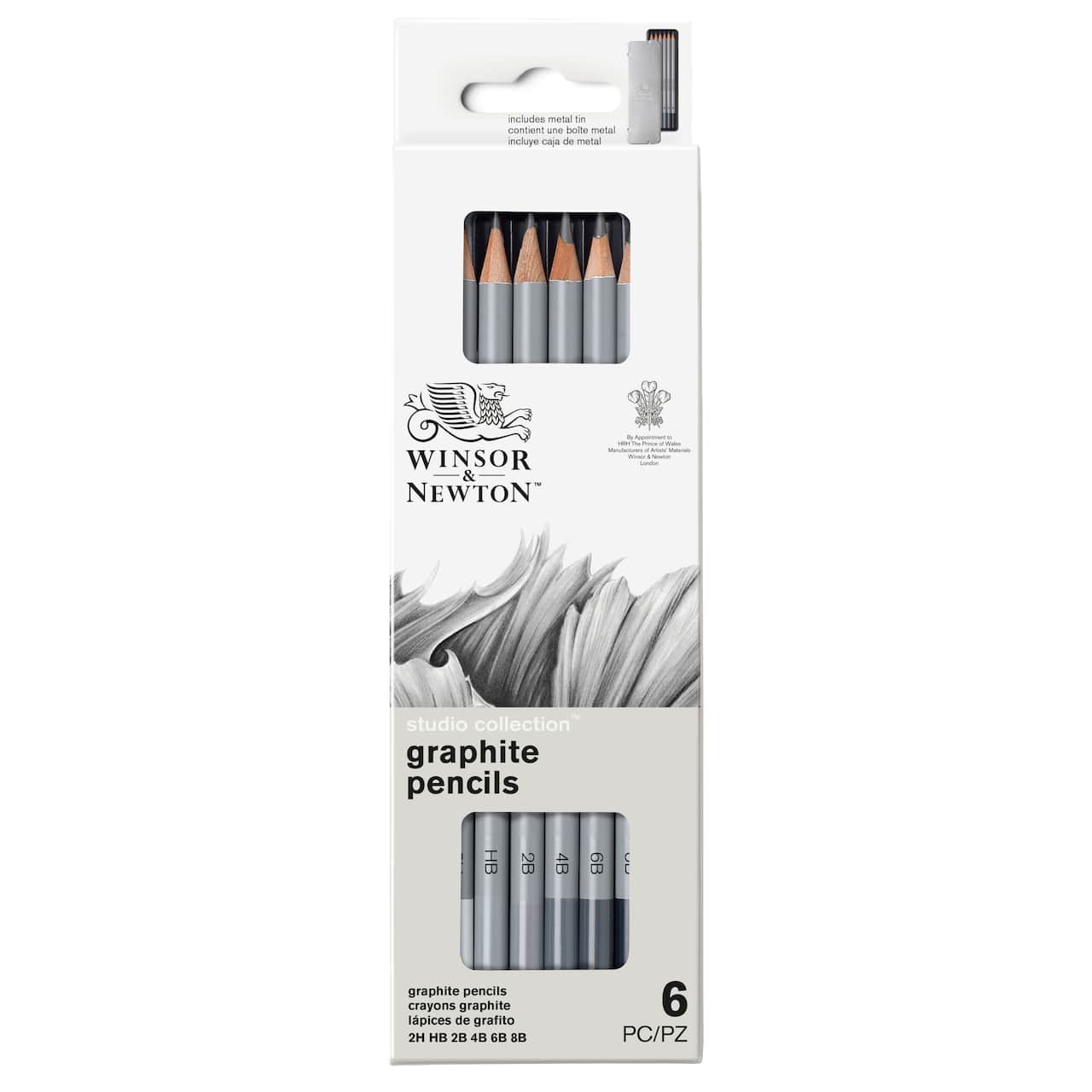 Winsor & Newton™ Studio Collection™ Graphite Pencil Tin Set